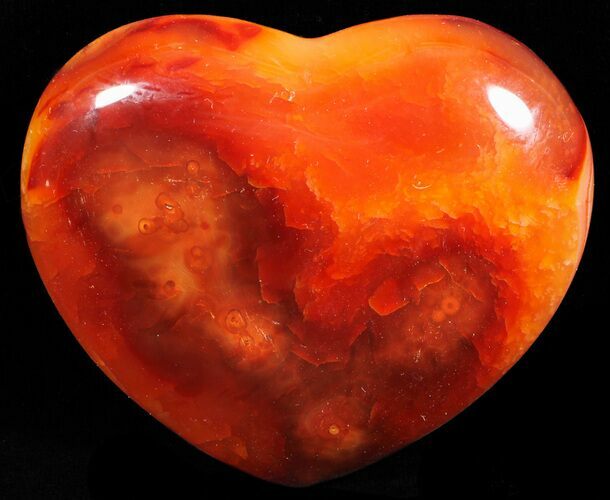 Colorful Carnelian Agate Heart #59528